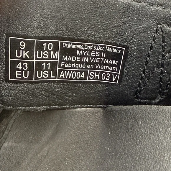 Dr. Martens Myles II Sandals 11 Womens Black Leather Platform Brass Mens 10 - Picture 10 of 12